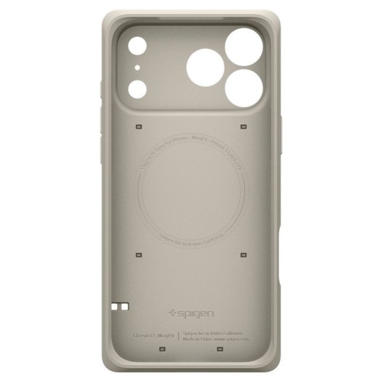 Husă Spigen Classic LS MagSafe pentru iPhone 17 Pro, Stone Husă Spigen Classic LS MagSafe pentru iPhone 17 Pro, Stone (iPhone 17 Pro, ACS10479) by www.silkase.ro