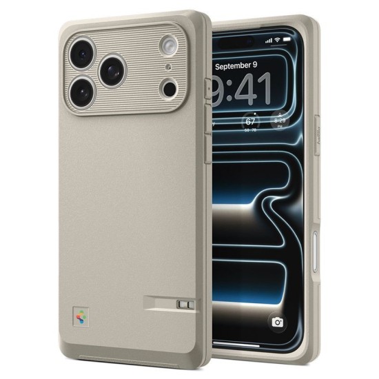 Husă Spigen Classic LS MagSafe pentru iPhone 17 Pro, Stone Husă Spigen Classic LS MagSafe pentru iPhone 17 Pro, Stone (iPhone 17 Pro, ACS10479) by www.silkase.ro