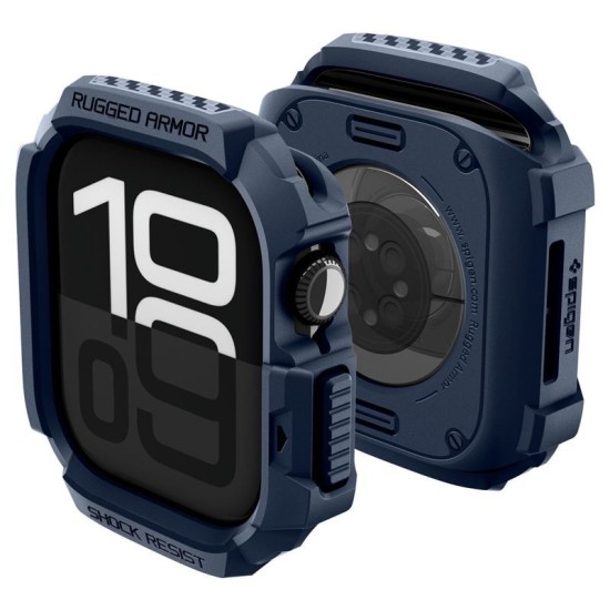 SPIGEN Carcasă Protecție Rugged Armor 2 Apple Watch 42/41/40/38mm (Seria 11/SE), Bleumarin (Audi, ACS10492) by www.silkase.ro