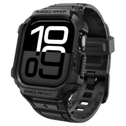 SPIGEN Husă cu Curea Rugged Armor Pro 2 Apple Watch 42/41/40/38mm (Seria 11/SE), Negru Mat