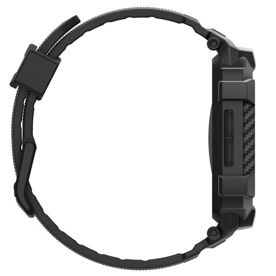 Husa cu curea Spigen Rugged Armor Pro 2 pentru Apple Watch 11 42mm, negru mat (Spigen, Ingredi) by www.silkase.ro SPIGEN Husă cu Curea Rugged Armor Pro 2 Apple Watch 42/41/40/38mm (Seria 11/SE), Negru Mat (Audi, ACS10494) by www.silkase.ro
