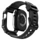 Husa cu curea Spigen Rugged Armor Pro 2 pentru Apple Watch 11 42mm, negru mat (Spigen, Ingredi) by www.silkase.ro SPIGEN Husă cu Curea Rugged Armor Pro 2 Apple Watch 42/41/40/38mm (Seria 11/SE), Negru Mat (Audi, ACS10494) by www.silkase.ro