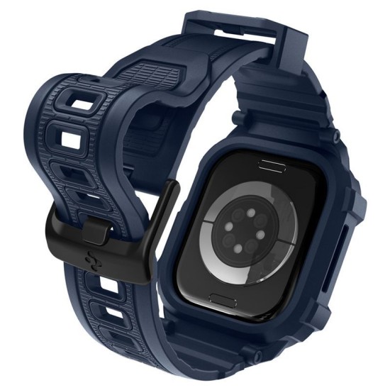 SPIGEN Husă cu Curea Rugged Armor Pro 2 Apple Watch 42/41/40/38mm (Seria 11/SE), Bleumarin (Audi, ACS10495) by www.silkase.ro