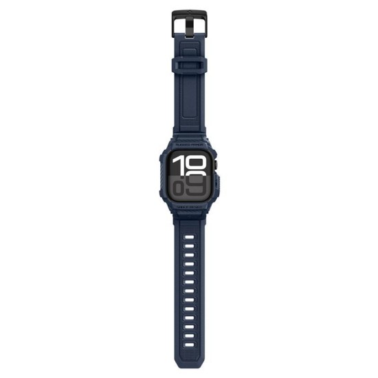 SPIGEN Husă cu Curea Rugged Armor Pro 2 Apple Watch 42/41/40/38mm (Seria 11/SE), Bleumarin (Audi, ACS10495) by www.silkase.ro