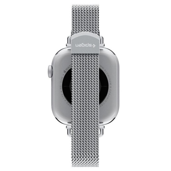 Curea Metalică Spigen pentru Apple Watch 42mm / 41mm / 40mm, Silver Curea Metalică Spigen pentru Apple Watch 42mm / 41mm / 40mm, Silver (Curele Ceas, AMP10498) by www.silkase.ro