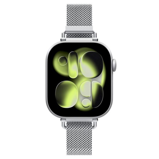 Curea Metalică Spigen pentru Apple Watch 42mm / 41mm / 40mm, Silver Curea Metalică Spigen pentru Apple Watch 42mm / 41mm / 40mm, Silver (Curele Ceas, AMP10498) by www.silkase.ro