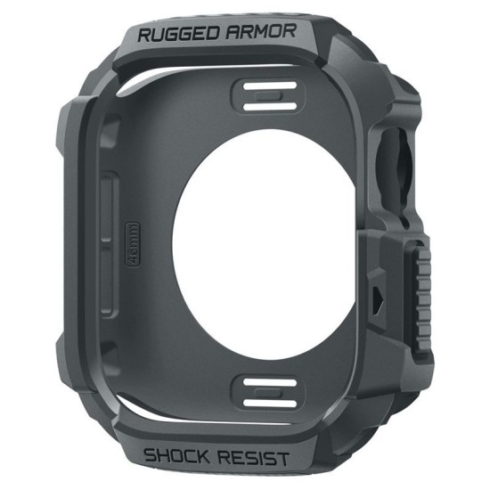 SPIGEN Carcasă Protecție Rugged Armor 2 Apple Watch 49/46/45/44mm (Ultra 3-1/Seria 11), Gri Închis (Audi, ACS10500) by www.silkase.ro