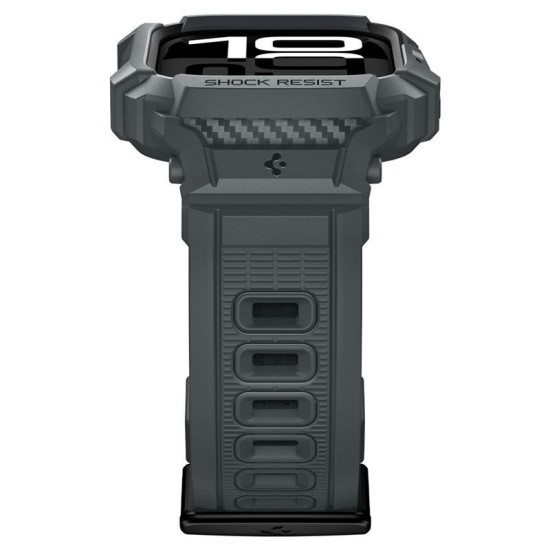 Husa cu curea Spigen Rugged Armor Pro 2 pentru Apple Watch 11 46mm, gri inchis (Spigen, Ingredi) by www.silkase.ro SPIGEN Husă cu Curea Rugged Armor Pro 2 Apple Watch 49/46/45/44mm (Ultra 3-1/Seria 11), Gri Închis (Audi, ACS10504) by www.silkase.ro
