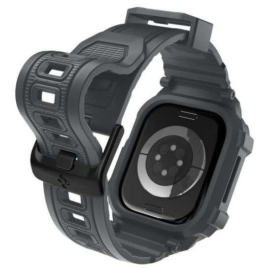 Husa cu curea Spigen Rugged Armor Pro 2 pentru Apple Watch 11 46mm, gri inchis (Spigen, Ingredi) by www.silkase.ro SPIGEN Husă cu Curea Rugged Armor Pro 2 Apple Watch 49/46/45/44mm (Ultra 3-1/Seria 11), Gri Închis (Audi, ACS10504) by www.silkase.ro