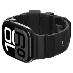 Curea Spigen Silicone Band pentru Apple Watch 49mm/46mm/45mm/44mm, Black