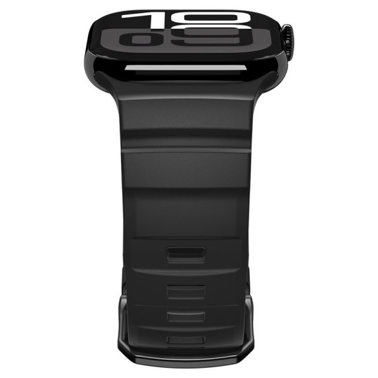 Curea Spigen Silicone Band pentru Apple Watch 49mm/46mm/45mm/44mm, Black (Curele Ceas, AMP10508) by www.silkase.ro