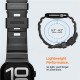 Curea Spigen Silicone Band pentru Apple Watch 49mm/46mm/45mm/44mm, Black (Curele Ceas, AMP10508) by www.silkase.ro