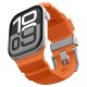 Curea Spigen Silicone Band pentru Apple Watch 49mm / 46mm / 45mm / 44mm, Portocaliu (Ingredi, AMP10509) by www.silkase.ro