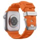 Curea Spigen Silicone Band pentru Apple Watch 49mm / 46mm / 45mm / 44mm, Portocaliu (Ingredi, AMP10509) by www.silkase.ro