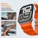Curea Spigen Silicone Band pentru Apple Watch 49mm / 46mm / 45mm / 44mm, Portocaliu (Ingredi, AMP10509) by www.silkase.ro