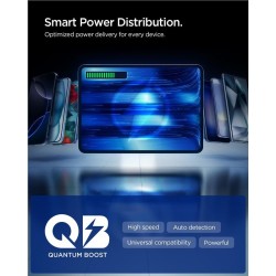 Încărcător Auto Spigen Essential 60W EV603BT, Dual Port, Black