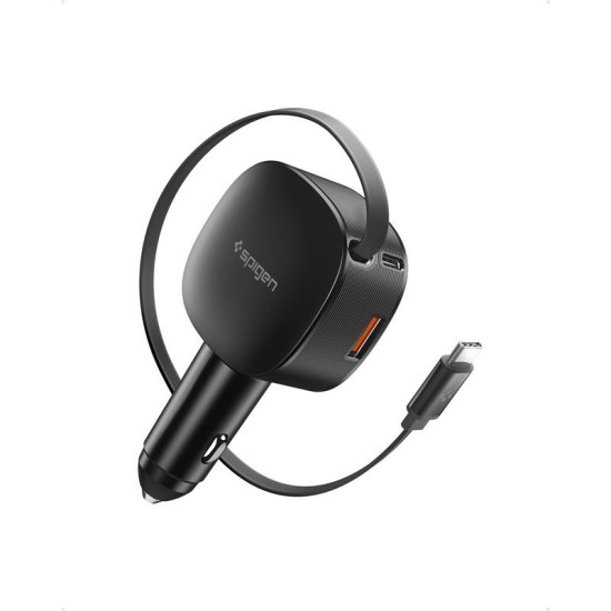 Încărcător Auto Spigen Essential 60W EV603BT, Dual Port, Black Încărcător Auto Spigen Essential 60W EV603BT, Dual Port, Black (Accesorii auto, ACP10515) by www.silkase.ro