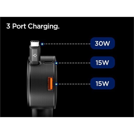 Încărcător Auto Spigen Essential 60W EV603BT, Dual Port, Black Încărcător Auto Spigen Essential 60W EV603BT, Dual Port, Black (Accesorii auto, ACP10515) by www.silkase.ro