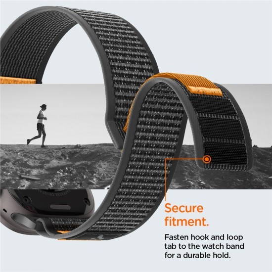 Curea Spigen Athlex Air 2 Active pentru Apple Watch 49/46/45/44mm, Black/Orange Curea Spigen Athlex Air 2 Active pentru Apple Watch 49/46/45/44mm, Black/Orange (Ingredi, AMP10607) by www.silkase.ro