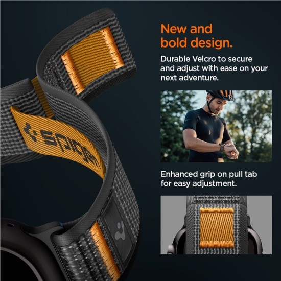Curea Spigen Athlex Air 2 Active pentru Apple Watch 49/46/45/44mm, Black/Orange Curea Spigen Athlex Air 2 Active pentru Apple Watch 49/46/45/44mm, Black/Orange (Ingredi, AMP10607) by www.silkase.ro