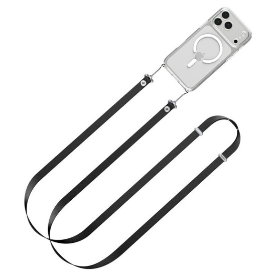 Șnur Spigen Crossbody Lanyard Strap DA30L (1 Curea + 2 Conectori), Black - iPhone 17 Șnur Spigen Crossbody Lanyard Strap DA30L (1 Curea + 2 Conectori), Black - iPhone 17 (Șnururi și Curele Telefon, AFA10614) by www.silkase.ro