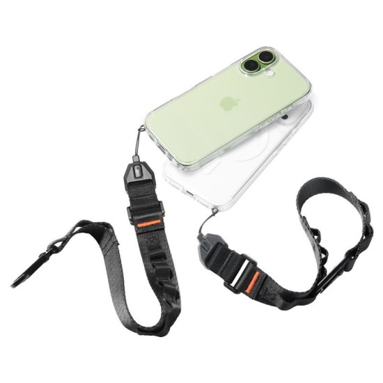 Șnur de mână universal Spigen Wrist Lanyard Strap (Strap 1P) DA30S, Negru (Încărcătoare Wireless, AFA10615) by www.silkase.ro
