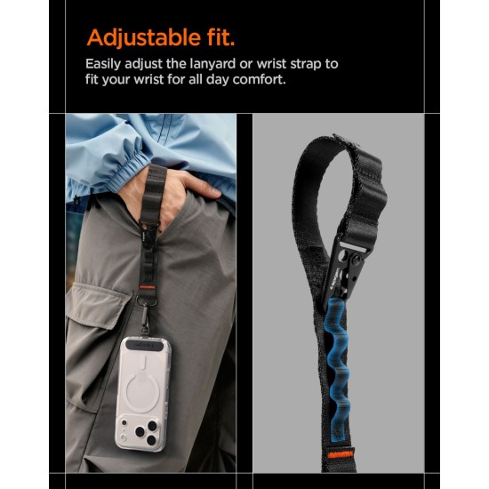Curea de Umăr Universală Spigen Crossbody Lanyard Strap (Strap 1P + ConTag 1P + Connector 2P) DA30M, Black Curea de Umăr Universală Spigen Crossbody Lanyard Strap (Strap 1P + ConTag 1P + Connector 2P) DA30M, Black (Încărcătoare Rețea, AFA10616) by www.silkase.ro