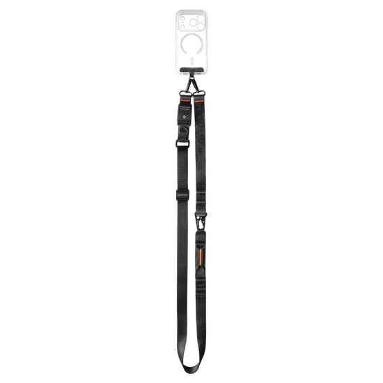 Curea de Umăr Universală Spigen Crossbody Lanyard Strap (Strap 1P + ConTag 1P + Connector 2P) DA30M, Black Curea de Umăr Universală Spigen Crossbody Lanyard Strap (Strap 1P + ConTag 1P + Connector 2P) DA30M, Black (Încărcătoare Rețea, AFA10616) by www.silkase.ro