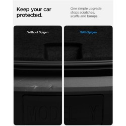 Protecție Bară Spate Spigen TG200-YJ pentru Tesla Model Y (Juniper), Negru Mat