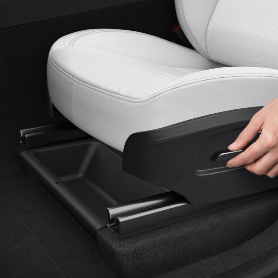 Organizator Depozitare sub Scaun Spigen pentru Tesla Model Y (Juniper), Negru (Accesorii auto, ACP10638) by www.silkase.ro