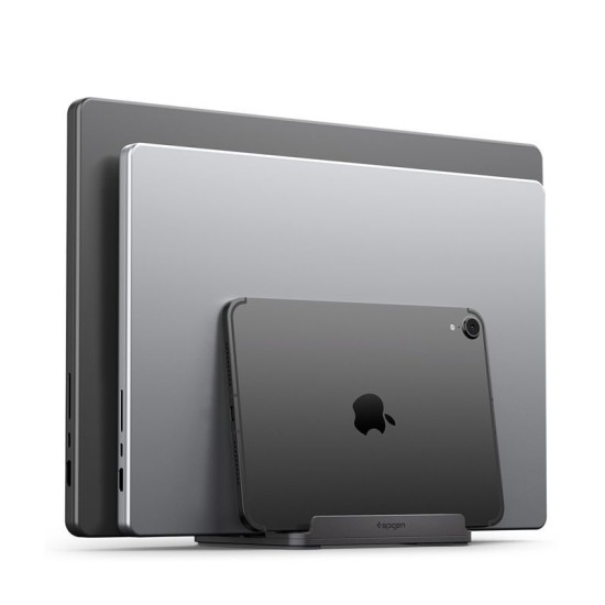 Suport Laptop Vertical Spigen LD208S4, Space Gray - Design Premium din Aluminiu Suport Laptop Vertical Spigen LD208S4, Space Gray - Design Premium din Aluminiu (Ingredi, AMP10640) by www.silkase.ro