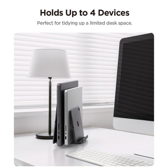 Suport Laptop Vertical Spigen LD208S4, Space Gray - Design Premium din Aluminiu Suport Laptop Vertical Spigen LD208S4, Space Gray - Design Premium din Aluminiu (Ingredi, AMP10640) by www.silkase.ro