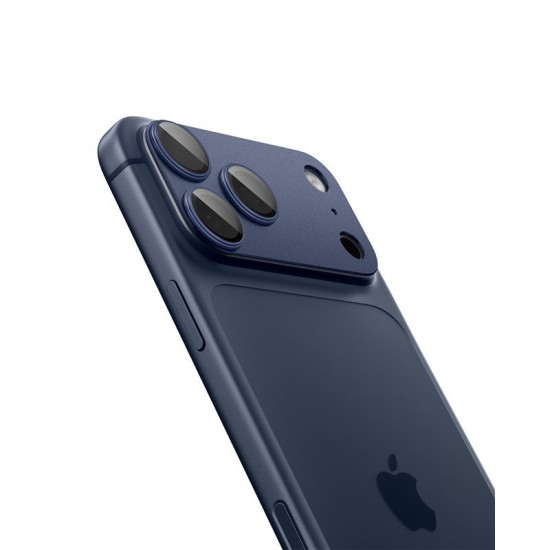 Protectie camera XL Spigen Glas.tR EZ Fit Optik Pro pentru iPhone 17 Pro, albastra (iPhone 17 Pro, AGL10646) by www.silkase.ro