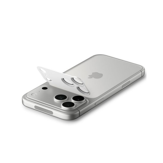 Protectie camera XL Spigen Glas.tR EZ Fit Optik Pro pentru iPhone 17 Pro, argintie (Spigen, Ingredi) by www.silkase.ro Protectie camera XL Spigen Glas.tR EZ Fit Optik Pro pentru iPhone 17 Pro, argintie (iPhone 17 Pro, AGL10647) by www.silkase.ro