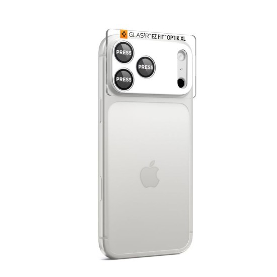 Protectie camera XL Spigen Glas.tR EZ Fit Optik Pro pentru iPhone 17 Pro, argintie (Spigen, Ingredi) by www.silkase.ro Protectie camera XL Spigen Glas.tR EZ Fit Optik Pro pentru iPhone 17 Pro, argintie (iPhone 17 Pro, AGL10647) by www.silkase.ro
