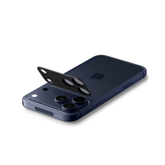 Protectie camera XL Spigen Glas.tR EZ Fit Optik Pro pentru iPhone 17 Pro Max, neagra (iPhone 17 Pro Max, AGL10649) by www.silkase.ro