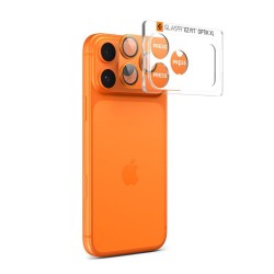 Protectie camera XL Spigen Glas.tR EZ Fit Optik Pro pentru iPhone 17 Pro Max, portocalie