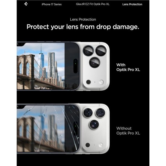 Protectie camera XL Spigen Glas.tR EZ Fit Optik Pro pentru iPhone 17 Pro Max, argintie (Spigen, Ingredi) by www.silkase.ro Protectie camera XL Spigen Glas.tR EZ Fit Optik Pro pentru iPhone 17 Pro Max, argintie (iPhone 17 Pro Max, AGL10652) by www.silkase.ro