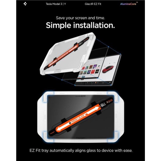 Folie Protectie Ecran Spigen EZ Fit pentru Tesla Model Y (2025/2026) si Model 3 (2024-2026), Transparenta, 15.4 inch Folie Protectie Ecran Spigen EZ Fit pentru Tesla Model Y (2025/2026) si Model 3 (2024-2026), Transparenta, 15.4 inch (Model 3, AGL10654) by www.silkase.ro