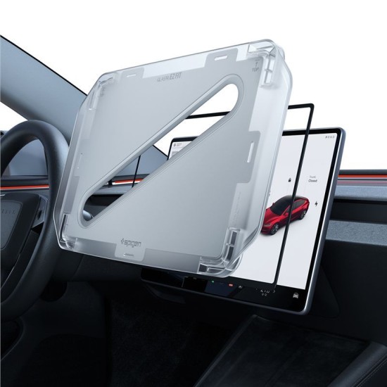 Folie Protectie Ecran Spigen EZ Fit pentru Tesla Model Y (2025/2026) si Model 3 (2024-2026), Transparenta, 15.4 inch Folie Protectie Ecran Spigen EZ Fit pentru Tesla Model Y (2025/2026) si Model 3 (2024-2026), Transparenta, 15.4 inch (Model 3, AGL10654) by www.silkase.ro