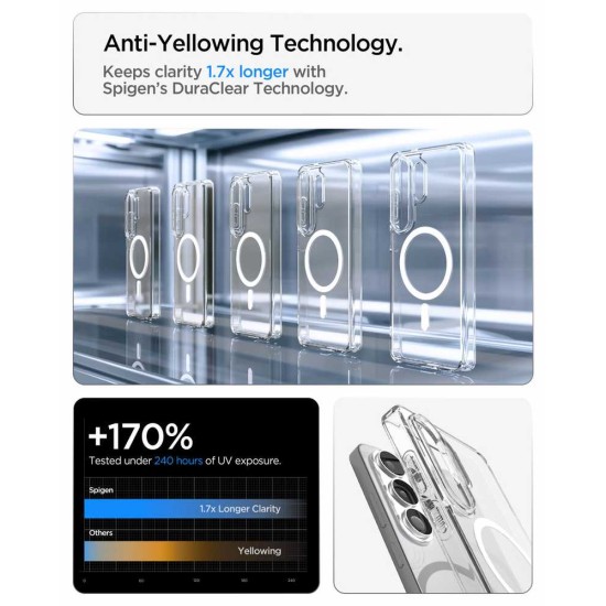 Husa Spigen Ultra Hybrid MagSafe pentru Samsung Galaxy S26 Ultra, Alb Transparent Husa Spigen Ultra Hybrid MagSafe pentru Samsung Galaxy S26 Ultra, Alb Transparent (S26 Ultra, ACS10679) by www.silkase.ro
