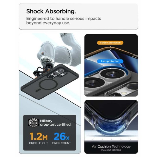 Husa Spigen Ultra Hybrid MagSafe pentru Samsung Galaxy S26 Ultra, Negru Frost Husa Spigen Ultra Hybrid MagSafe pentru Samsung Galaxy S26 Ultra, Negru Frost (S26 Ultra, ACS10681) by www.silkase.ro
