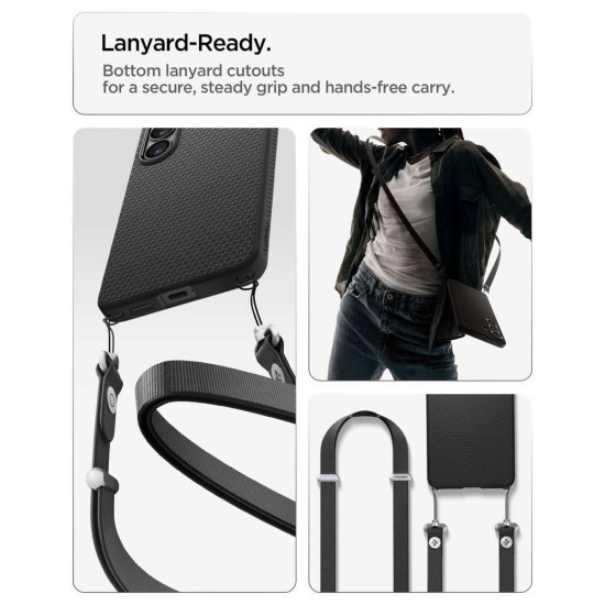 Husa Spigen Liquid Air MagSafe pentru Samsung Galaxy S26+, Negru Mat (S26 Plus, ACS10704) by www.silkase.ro