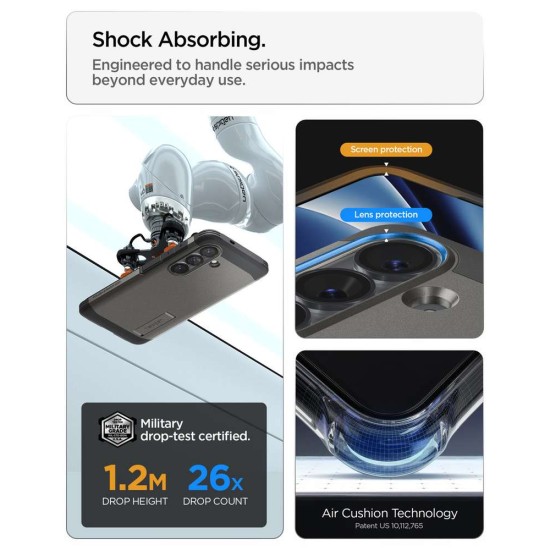 Husa Spigen Tough Armor MagSafe pentru Samsung Galaxy S26+, Gunmetal Husa Spigen Tough Armor MagSafe pentru Samsung Galaxy S26+, Gunmetal (S26 Plus, ACS10714) by www.silkase.ro