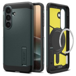 Husa Spigen Tough Armor MagSafe pentru Samsung Galaxy S26+, Verde Abis