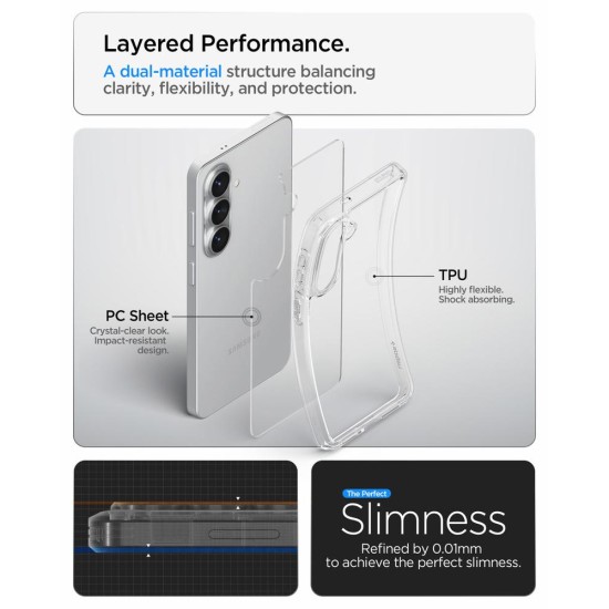 Husa Spigen Ultra Hybrid pentru Samsung Galaxy S26, Transparent Husa Spigen Ultra Hybrid pentru Samsung Galaxy S26, Transparent (S26, ACS10732) by www.silkase.ro