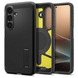 Husa Spigen Tough Armor MagSafe pentru Samsung Galaxy S26, Negru Husa Spigen Tough Armor MagSafe pentru Samsung Galaxy S26, Negru