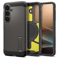 Husa Spigen Tough Armor MagSafe pentru Samsung Galaxy S26, Gunmetal Husa Spigen Tough Armor MagSafe pentru Samsung Galaxy S26, Gunmetal