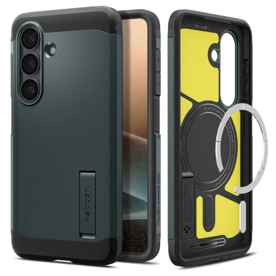 Husa Spigen Tough Armor MagSafe pentru Samsung Galaxy S26, Verde Abis Husa Spigen Tough Armor MagSafe pentru Samsung Galaxy S26, Verde Abis (S26, ACS10740) by www.silkase.ro