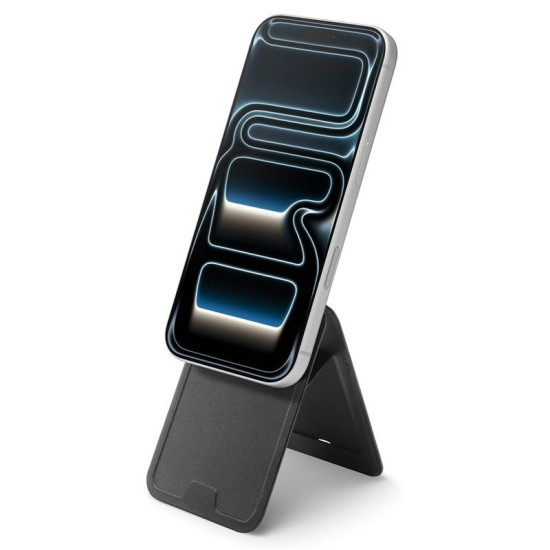 Portofel Spigen Slim Fold Tripod MagSafe cu Slot 1 Card, Negru (iPhone 17 Pro Max, AFA10751) by www.silkase.ro